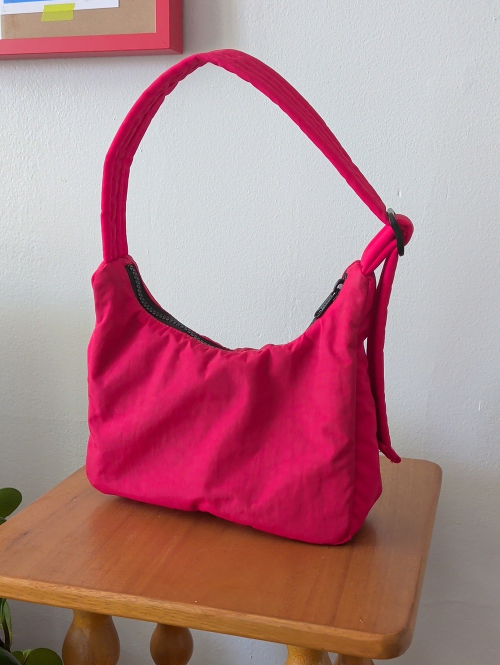 Red Baggu Mini Nylon Shoulder bag